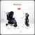 Carrinho com Bebê Conforto Travel System Delta Duo Pro Azul Mescla - Voyage