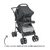 Carrinho de Bebê Joy II até 15kg Preto e Cinza - Tutti Baby - comprar online