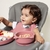 Babador de Silicone Com Pega Migalhas Piccolo Terracota - Infanti - BabyStock