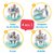 Andador e Centro de Atividades Here I Grow Magical Tales 4 em 1 Branco e Azul - Tiny Love - comprar online