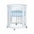 Lençol de Elástico Berço Crescer Fase 1 Redondo 69cm Azul - Arrumadinho - comprar online