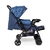 Carrinho com Bebê Conforto Travel System Reverse Azul Rajado - Cosco na internet