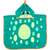Toalha Poncho Zoo Dino Verde - Buba - BabyStock