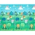 Tapete Infantil Dobrável Dulpa Face Zoo 1,95 x 1,46 cm - Buba  - comprar online