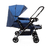 Carrinho de Bebê Reverse Azul Rajado - Cosco - BabyStock