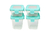 Kit com 4 Potes em Tritan 120ml e 240ml Verde e Transparente - Marcus & Marcus - comprar online