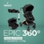 Carrinho com Bebê Conforto e Base Travel System Epic 360º Trio Isofix Preto Ouro - Infanti - comprar online
