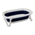 Banheira de Bebê Pequena e Dobrável 35L 2 em 1 Azul Marinho - Baby Pil - BabyStock