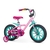 Bicicleta com Rodinhas Aro 14 First Pro 4 anos até 25kg Verde e Rosa - Nathor