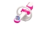 Escova de Dente Infantil Baby's Brush 6+ meses Rosa - MAM - BabyStock