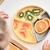 Prato Infantil de Silicone Encaixe Puzzle Marrom e Cinza - Minikoioi
