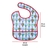 Babador Standard com Bolso Balões Azul e Vermelho - KaBaby - loja online