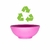 Prato Infantil Bowl 300 ml Rosa Escuro - Infanti - loja online