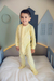 Macacão Magnético Amarelo com Girafa Lateral Branca 6 meses - Welpie - BabyStock