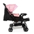 Carrinho com Bebê Conforto Travel System Reverse Rosa Rajado - Cosco - BabyStock