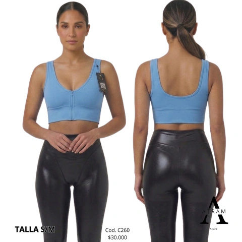 Top Deportivo Seamless Rib - Textura Acanalada y Confort Sin Costuras Ref.260