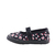 136 escotada con abrojo - Flor negro - tienda online