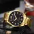 Imagem do CURREN 8434 Relógio masculino prata ouro preto aço inoxidável simples moda ne