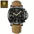 Poedagar-Relógio militar de luxo masculino, impermeável, luminoso, couro, quar