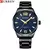 CURREN 8434 Relógio masculino prata ouro preto aço inoxidável simples moda ne - comprar online