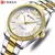 CURREN 8453 Relógios de quartzo masculinos moda elegante simples relógio branc