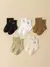 5 pares/set padrão de desenho animado para bebê e meias de cor sólida