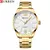 CURREN 8434 Relógio masculino prata ouro preto aço inoxidável simples moda ne