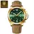 Poedagar-Relógio militar de luxo masculino, impermeável, luminoso, couro, quar