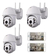 Kit X3 Camaras Seguridad Exterior 5mp Domo Premium Full Hd