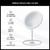 Espejo Para Maquillaje Con Luz Led Táctil Recargable