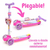 Monopatín Princesas Disney Plegable Luz En Rueda 12018 Color