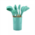 Set Utensilios De Cocina Punta Silicona Mango Madera Kit X12 en internet
