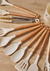 Set Utensilios De Cocina Punta Silicona Mango Madera Kit X12