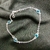 PULSEIRA DE PRATA ZIRCONIA AZUL