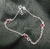 PULSEIRA DE PRATA ZIRCONIA VERMELHA
