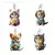 Bonito 2d gato telefone anti poeira tampa porta de carga plug para iphone tipo c proteção contra poeira rolha accessorie - Aurora _Boreal