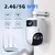 Jooan 4k câmera de vigilância wi-fi ao ar livre lente dupla externa 5g wifi câmeras ip rastreamento automático segurança ptz cam cctv áudio vídeo - loja online