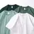 Camiseta verde masculina e feminina, 280g, algodão, manga curta, camiseta corea - Aurora _Boreal