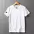 Verão novo americano retro de manga curta o pescoço cor sólida camiseta masculina moda simples 100% algodão lavado casual esporte topos na internet