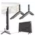 Suporte de tv base mesa superior tv perna tcl tela led altura universal riser pe - comprar online