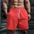 Ueteey men shorts quentes de pouco peso fino calças curtas correndo agachamento - Aurora _Boreal