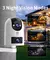 Jooan 4k câmera de vigilância wi-fi ao ar livre lente dupla externa 5g wifi câmeras ip rastreamento automático segurança ptz cam cctv áudio vídeo - Aurora _Boreal