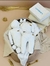 Lindo ajuar de 7 piezas de patitas blanco y gris - comprar online