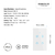 Tecla Smart de Muro Táctil 4 Canales 600W Blanco - tienda online