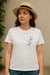 Babylook ou Camiseta Feminina Flor Minimalista Dourada ou Verde - loja online