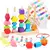 Brinquedo Montessori de Madeira Educativo | Jogo de Encaixe, Cores e Formas com Cartas, Cordões e Blocos – Estímulo Cognitivo para Crianças de 3 a 6 Anos