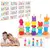 Brinquedo Montessori de Madeira Educativo | Jogo de Encaixe, Cores e Formas com Cartas, Cordões e Blocos – Estímulo Cognitivo para Crianças de 3 a 6 Anos - Pandinda Store