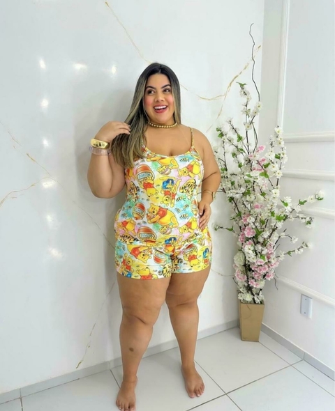 Baby Doll Plus Size Ursinho Pooh