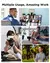 Luz led para selfie, 3000mah, 120 led, recarregável, clipe de luz para telefone