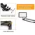 Luz led para fotografia, luzes para selfie, iluminação para conferência, estúdio fotográfico, com suporte de braço de tesoura para zoom, youtube, transmissão ao vivo - loja online